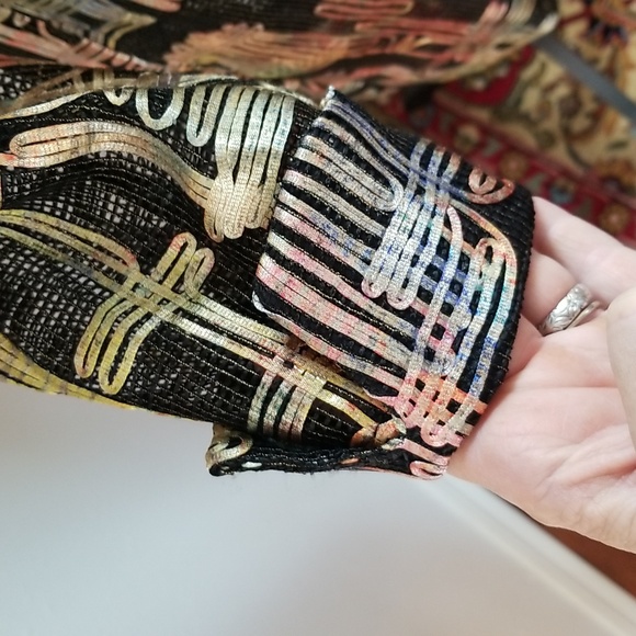 BEREK Vintage 90s Gold Eclipse Open Front Jacket - Picture 4 of 9